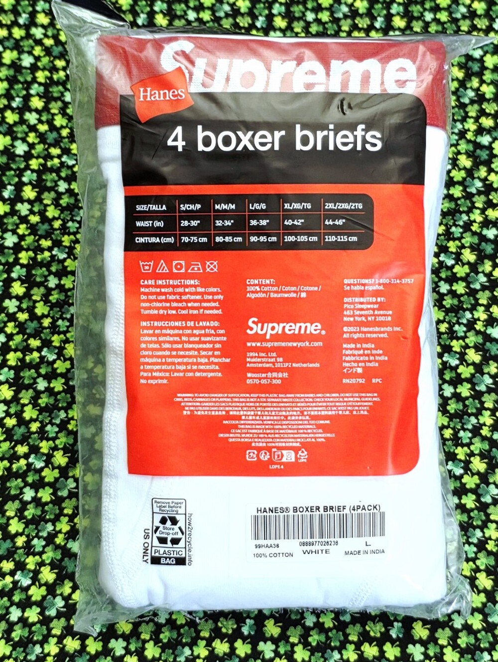 New Hanes Supreme Mens Boxer Briefs Size Large - Picture 2 of 2